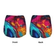 thumbnail image 5 of Haiem Colorful Abstract Swirls Women's 2 in 1 Running Shorts - Lightweight Athletic Workout Gym Yoga Breathable Sports Shorts Liner with Phone Pockets-Small, 5 of 9