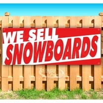 We Sell Snowboards 13 oz Vinyl Banner With Metal Grommets