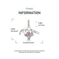 thumbnail image 2 of Graduation Hat, Flower & Diploma S925 Triple Dangle Charm for Women Moment Bracelet Necklace Pedant, 2 of 6