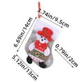 thumbnail image 2 of Festive Doll Socks Cartoon Pendant for Holiday Decoration with Santa Snowman and Candy Designs, 2 of 5