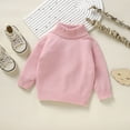 thumbnail image 5 of Hessimy Toddler Baby Girl Sweater Big Sister Long Sleeve Knit Pullover Top Sister Outfits Fall Winter Clothes Button Cardign Pullover Knit Outerwear Girls Cardigan (Pink,6-9 Months), 5 of 9