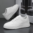 thumbnail image 5 of White Platform Sneakers, Trendy Men'S Casual Sports Shoes, Stylish And Easy Little White Shoes, Comfortable And Height-Increasing Footwear Suitable for Outdoor Activities, 5 of 9