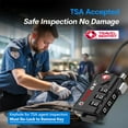 thumbnail image 4 of TSA Approved Cable Luggage Locks, 6 Pack, Easy Read Dials with Alloy Body, 4 of 4