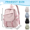 thumbnail image 2 of Nylon Backpack Lightweight School Backpack Casual Daily Travel Laptop Backpack with Multiple Pockets, 2 of 8