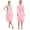 A Pink, variant on iiniim Women's Metallic Color Block Long Sleeve Irregular Hem Dress Dancewear Blue L