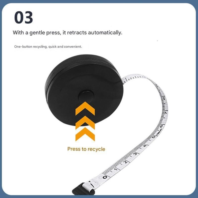 CEORPER 2 In 1 Measuring Tape Set Flexible Soft Tape And Slide Device For Home Office
