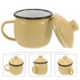thumbnail image 2 of Enamel Cup Enamel Mug Decorative Enamel Cup Home Enamel Cup Water Cup with Lid, 2 of 3