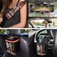 thumbnail image 3 of Uorisanigo Aztec Horse 15 Pack Car Accessories Set, Universal Car Seat Covers Steering Wheel Wrap Seat Belt Pad Trash Garbage Air Vent Car Organizer Rearview Mirror Cover Car Coaster Keychain, 3 of 7