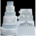 thumbnail image 1 of 4 Uds. Plantillas para Decorar Tartas Antiadherentes Reutilizables Lavables para Suministros para Hornear, 1 of 2