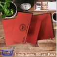 thumbnail image 3 of Pharmacy Rx Folder - 1 inch Spine - Fits 150 to 200 prescriptions - Red - 100 per Pack by Sponix BioRx, 3 of 4