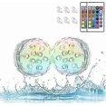 thumbnail image 1 of Underwater Led Lights Pool Lights with Remote Suction CupsSubmersible LED Lights Waterproof Multi Color Battery Operated for Wedding,Festival Celebrat, 1 of 5