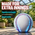 Leather Led Rechargeable Light-up Baseball - Illuminate The Game ...