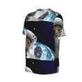 thumbnail image 2 of Haiem Hip Hop Hipster Baseball Jersey Button Down Shirts Sports Uniforms Men Women Jersey(Cat Astronaut,Large), 2 of 9