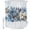 Light Blue, variant on Shower Curtains for Bathroom, Blue Christmas Poinsettia Waterproof Fabric Shower Curtain, Xmas Botanical Balls Snowflake Decorative Bathroom Curtain for Bathtub, 36"x72", No Hooks Included