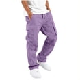 thumbnail image 3 of Zeophrasy Children's Solid Color Loose Casual Fashionable Elastic Waist Casual Sports Workwear Pants Kids, 3 of 8