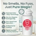 thumbnail image 2 of Pure Magic  Diaper Pail, Heka Large, Patented Odor-Stop System, Collaspible, Use Any Garbage Bag, White, 2 of 8