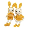 thumbnail image 4 of veasfak Complete Crochet Kit A Pair of Rabbit Stuffed Animal Crochet Craft Set Hand Made Yellow, 4 of 9