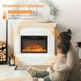 thumbnail image 4 of VINGLI  26" Electric Fireplace Inserts with APP & Remote Control, 1500W Recessed Stove Heater with 8H Timer, 3 Flame Colors, 5 Brightness for Indoor Use, ETL, 4 of 7