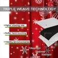 thumbnail image 7 of Christmas Window Curtains Winter Xmas Tree Glitter Print Curtains Home Decor Rod Pocket Living Room Bedroom Window Drapes Treatment Fabric 2Panels 84 (W) x 84(L) Inch Blackout, 7 of 7
