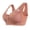 Brown, variant on Womens Bras Front Clasp Breathable Minimize Bust Wireless Bra Womens Seamless Jelly Bras 1 PC