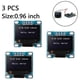thumbnail image 2 of 3 Piezas Módulo Oled 128x64 Controlador Iic Serial Pantalla Autoluminosa Bo Sailing Electrónica, 2 of 5