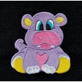 thumbnail image 2 of Baby Animal Hippo Fully Embroidered Sew/Iron On Patch 2.75" x 3.0", 2 of 2