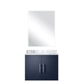 thumbnail image 2 of Single Navy Blue Vanity with Marble Countertop | 24 in. W, Soft - Close Design & Storage | Scratch - Resistant for Lasting Use, 2 of 5