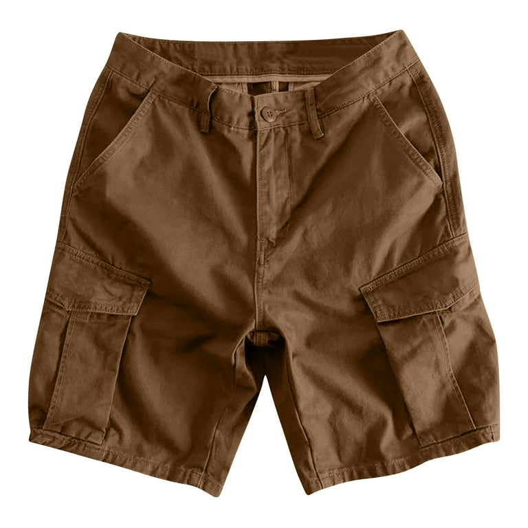 Men's Cargo Jean Shorts Cotton Twill Baggy Jorts Tactical Multi