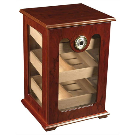 Tabletop Luxury Display Humidor 150 Cigars Storage Humidifier (Best Place To Store Cigars Without A Humidor)