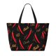 thumbnail image 2 of Fotbe Hot Chili Bolsa de Viaje para Playa - Resistente al Agua, Bolsa Tote de Gran Capacidad y Ligera con 7 Bolsillos para Mujeres y Hombres, 2 of 7