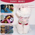 thumbnail image 4 of TONY HOBY Dog Pajamas Cute Flower & Rabbit Dog Clothes Lightweight Cotton Dog Jumpsuit Onesie for Small Dog Boys & Girls Apparel Pink, M, 4 of 7