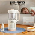 thumbnail image 5 of VEVOR Baby Food Maker, 500W Baby Food Processor with 300 ml Glass Bowl, SUS304 Stainless Steel 4-Blade Baby Food Puree Blender Steamer Grinder for Food, Fruit, Vegetable, Meat, 5 of 9