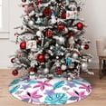 thumbnail image 5 of Rateoe Hawaiian Style Print Christmas Tree Skirt 30" for Xmas Holiday New Year Party Circle Tree Mat Ornaments Decoration, 5 of 7