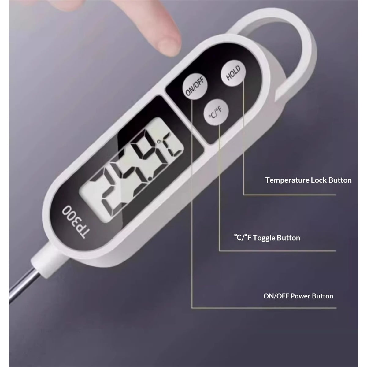 3 pc Candy Thermometer Digital Instant Read for Meat Kitchen Cooking Food Oil Deep Fry BBQ Grill Smoker