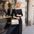 thumbnail image 5 of FORMRS Women Crossbody Purse with Chain Strap Vegan Leather Shoulder Handbag, Beige Christmas Forest, 5 of 7