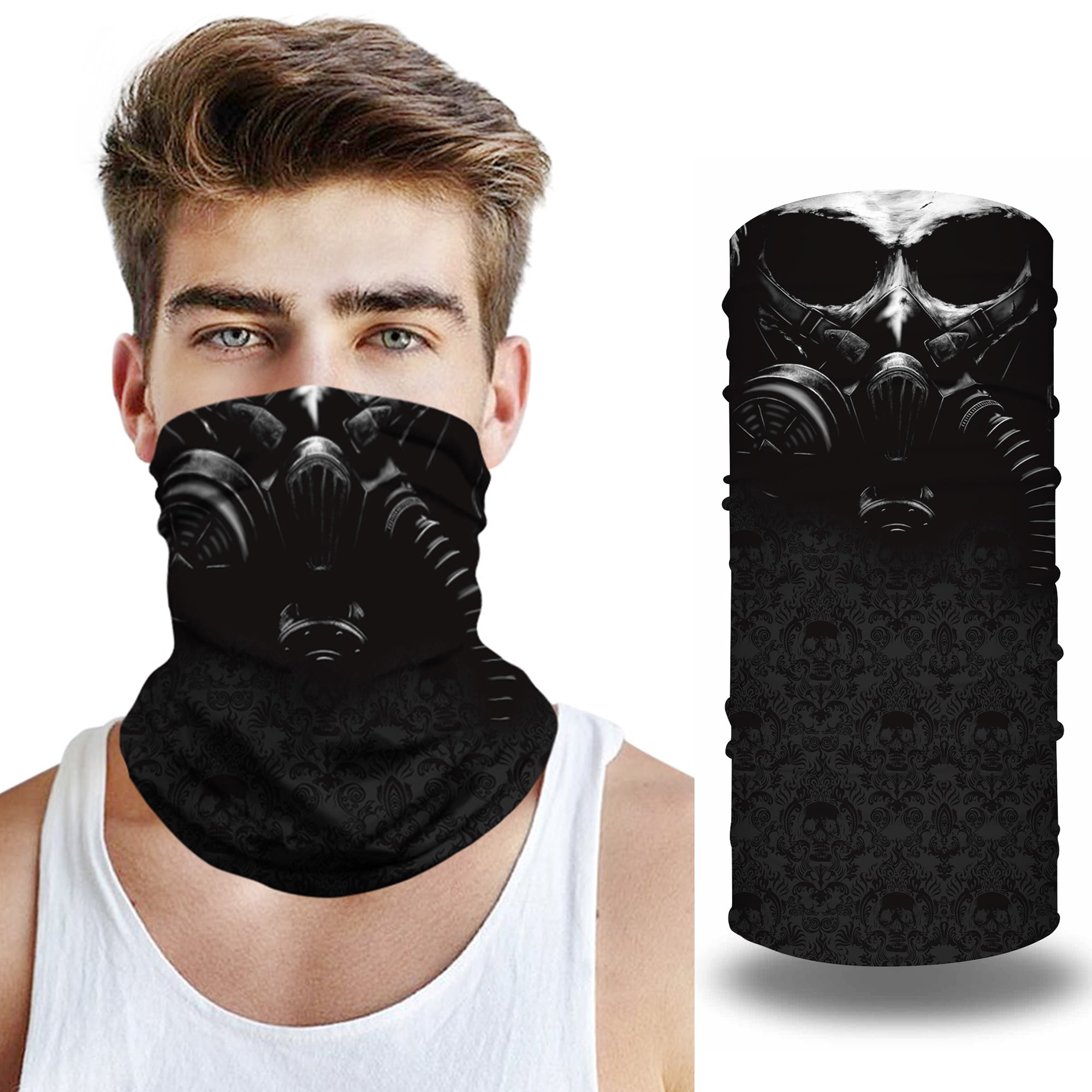 CVLIFE 3D Skull Balaclava Full Face Mask Breathable Riding Head Neck