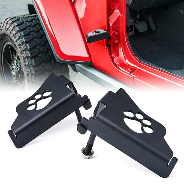 Xprite Front Foot Pegs with Paw Print for 2018+ Jeep Wrangler JL