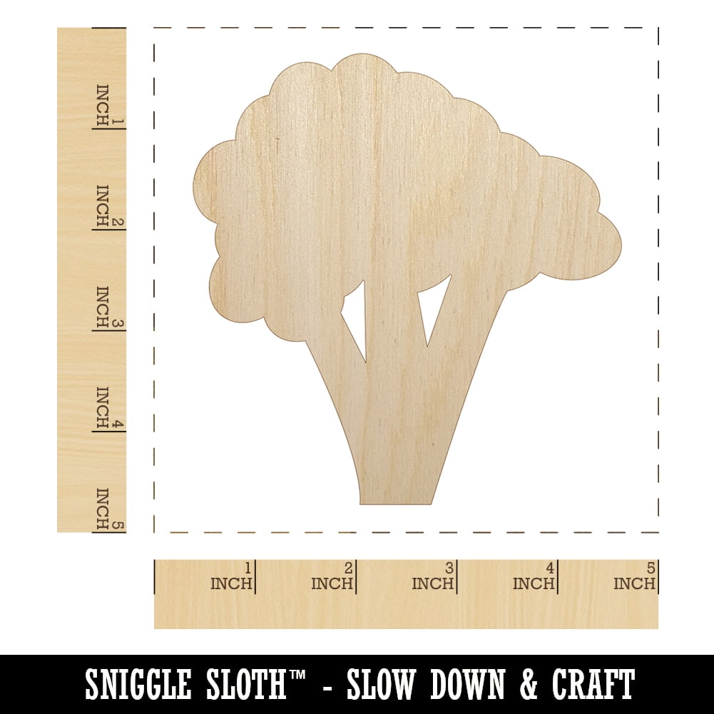 Broccoli Unfinished Wood Shape Cutout Variety Sizes USA Made Kitchen Decor Vegetable Theme Garden Theme