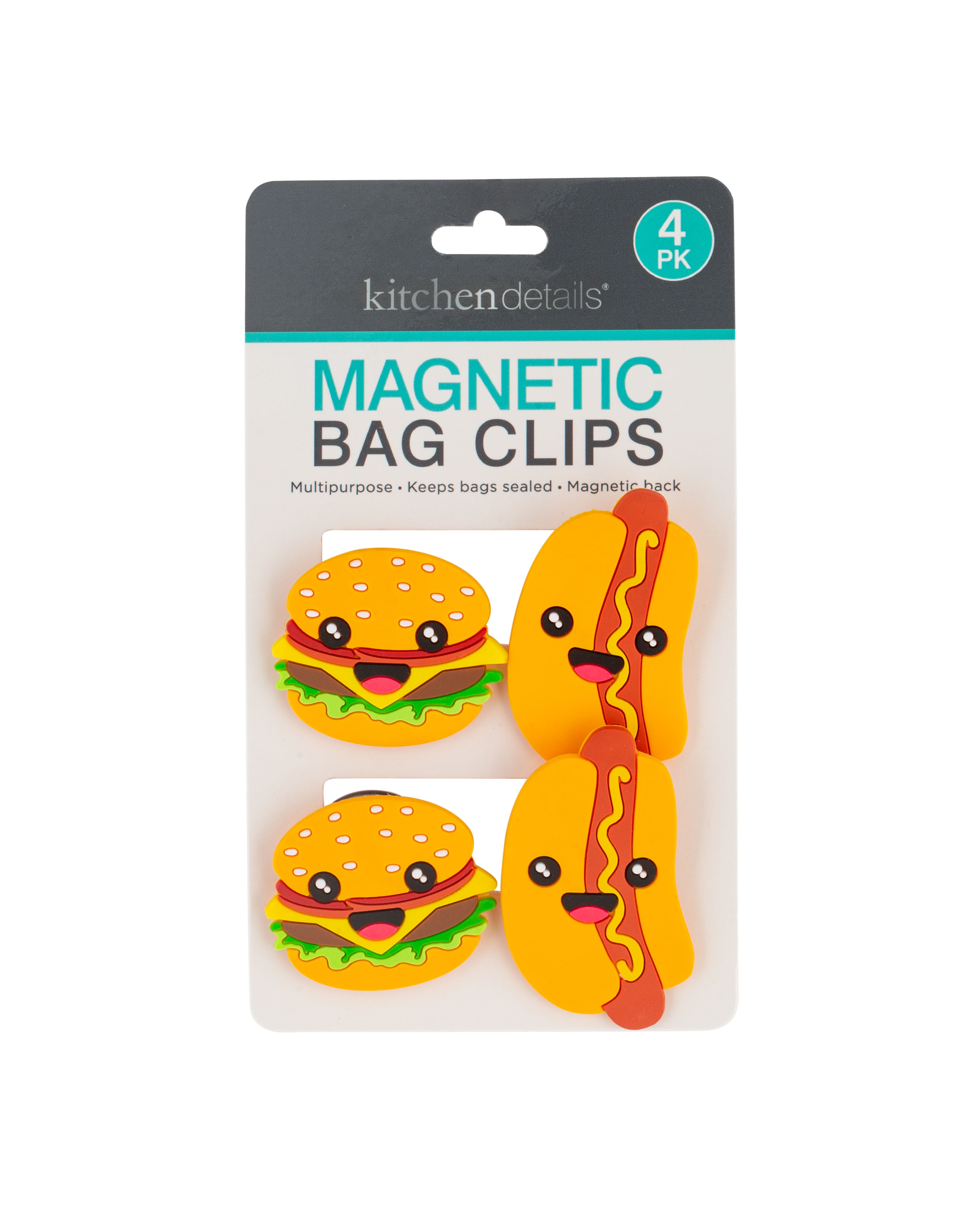 Magnetic Bag Clips 15 Piece Set, Food Snacks Paper pinch type back