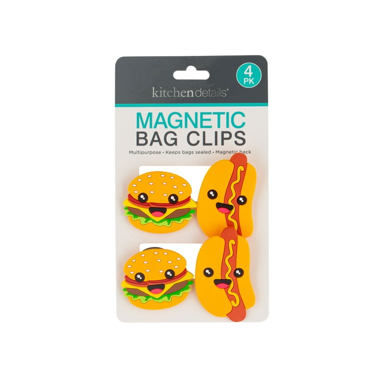 Magnetic All-Purpose Clips, Assorted Colors, 4-Pk.
