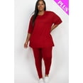 thumbnail image 5 of Plus Size Oversize shirt  Leggings Set, 5 of 7