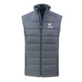 thumbnail image 2 of Men's Cutter & Buck  Gray Cleveland Browns Evoke Hybrid Eco Softshell Recycled Full-Zip Vest, 2 of 3