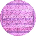 thumbnail image 1 of Ahgly Company Indoor Round Abstract Purple Contemporary Area Rugs, 8' Round, 1 of 4