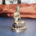 thumbnail image 2 of Estatua de Buda de latón envejecido, grande, 4,9 cm x 6,3 cm, meditación F, 2 of 3