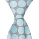 Matching Tie Guy 5202 XB15 - 11 Po Cravate à Glissière - Gris et Argent avec des Pois Bleus - 24 Mois à 4T – image 1 sur 1