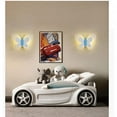 thumbnail image 2 of LINLIN Butterfly Wall lamp in Children's Room, Modern Creative LED Night lamp, 3D Butterfly Wall lamp in Children's Bedroom Corridor, Acrylic Warm White, 2 of 7