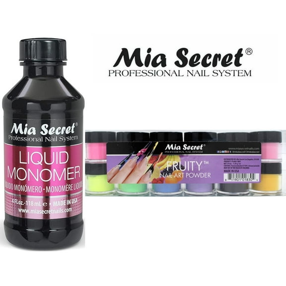 Mia Secret - Monomer 4 oz   Fruity 12 Colors Set