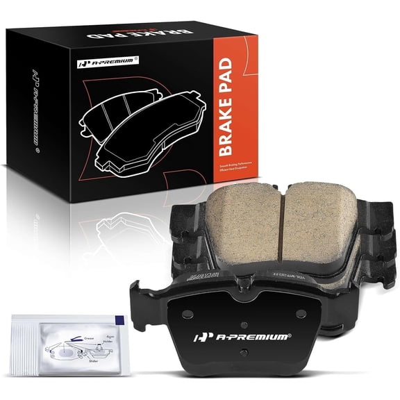 A-Premium Rear Ceramic Disc Brake Pads Set Compatible with Mercedes-Benz C43 AMG 2017-2021 C450 AMG 2016-2016 GLC350e 2018-2020 GLC43 AMG 2017-2021 GLC300 2016-2021 4 Pcs