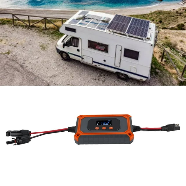 Solar Charging Controller, 12V 24V MPPT Solar Controller Easy Wiring 15A 50V for Home Industry