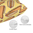 thumbnail image 5 of Salouo Hot Dogs Pattern Pillow Cases,1PC Pillow Covers with Envelope Closure Decorative Pillow Case for Bed Couch,Pillows Not Included-20"x30", 5 of 6